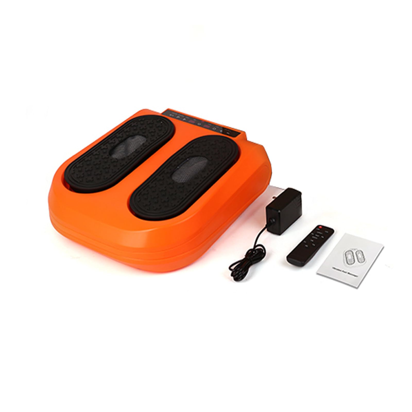 RIDAEX Masajeador de pies con Control Remoto, compresa Caliente para pies, máquina de Terapia de pies infrarroja, masajeador de pies, 5 Modos y Ajuste de 10 velocidades,Orange
