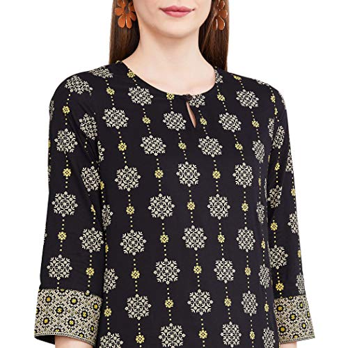 Image of Max Women Cotton Straight Fit Printed Straight Kurta