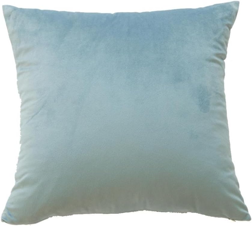 Quistal Soft Velvet | Decorative Pillow Case Cushion Cover | 45cmx45cm Solid Color| Lush, Plush & Soft Classic Crushed Accent Decor (A)