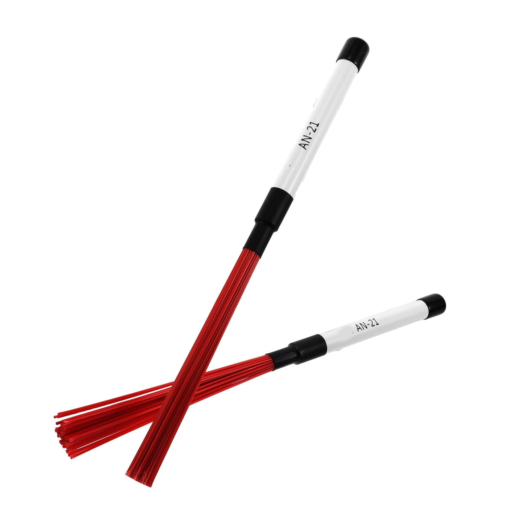 Spazzole per Batteria in Nylon Bacchette Percussione Jazz e Acustica Impugnatura Ergonomica Antiscivolo Compact per Pratica e Strumenti Musicali Professionali