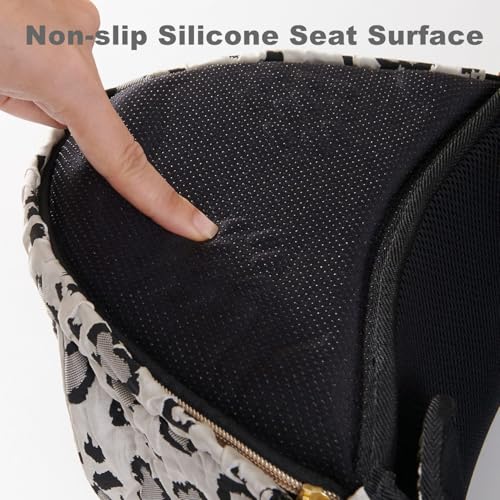Image of SUNVENO Baby Hip Seat Carrier for Toddler, Supports up to 45 lbs, Wide Anti-Slip Seat, Adjustable Waist Belt, Quick Up Down Baby Holder, Fits 6-36 Months,Leopard