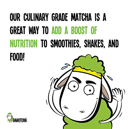 image for Baahtcha - USDA Organic Matcha Green Tea Powder - Premium Culinary Gra