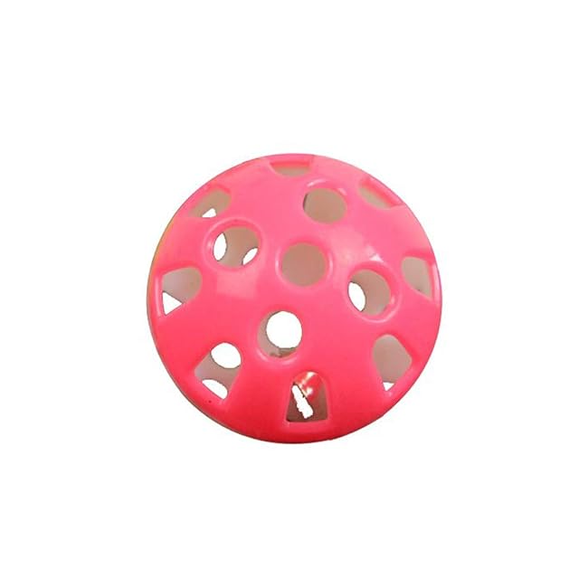 Fliyeong Pelotas de Entrenamiento de plástico Deportes, Pelota de Tenis Hueca para Perros, Cascabel Hueco