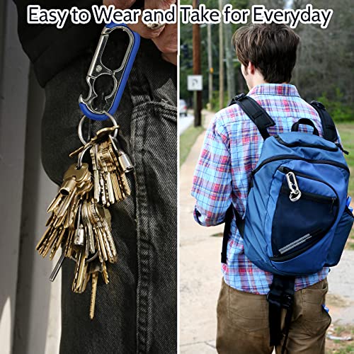 Canipha 3Pcs Men’s Car Keychains, Heavy Duty Keychain With Double Keyrings, Metal Car Key Fob Keychain Rings, Carabiner Key Chains Car For Men/Women,Llaveros De Hombre Para Carros #TOP5