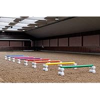 Barres D'obstacles En Plastique 175 Cm - 12 Couleurs - Idéal Pour Entraînement Cheval/poney, Cavaletti - Solide Et Résistant Aux Intempéries