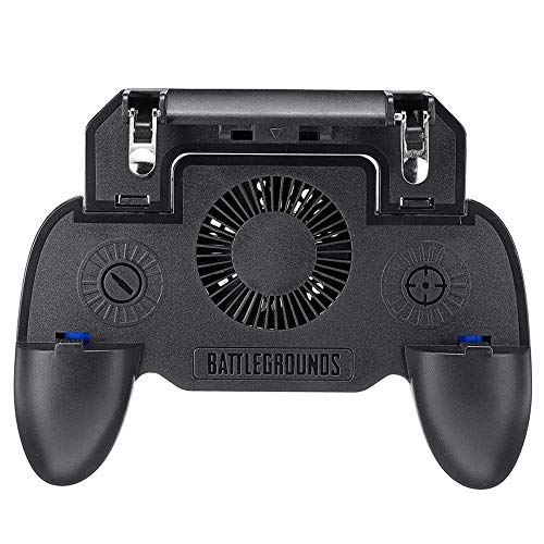 CaoQuanBaiHuoDian Gamepad Handy-Spiel mit kühlerem Gamepad Mobile Power Game Controller Lüfter 4 Finger Betrieb Ausgezeichnete Touch-and Design (Farbe : Black, Size : One Size) Cover
