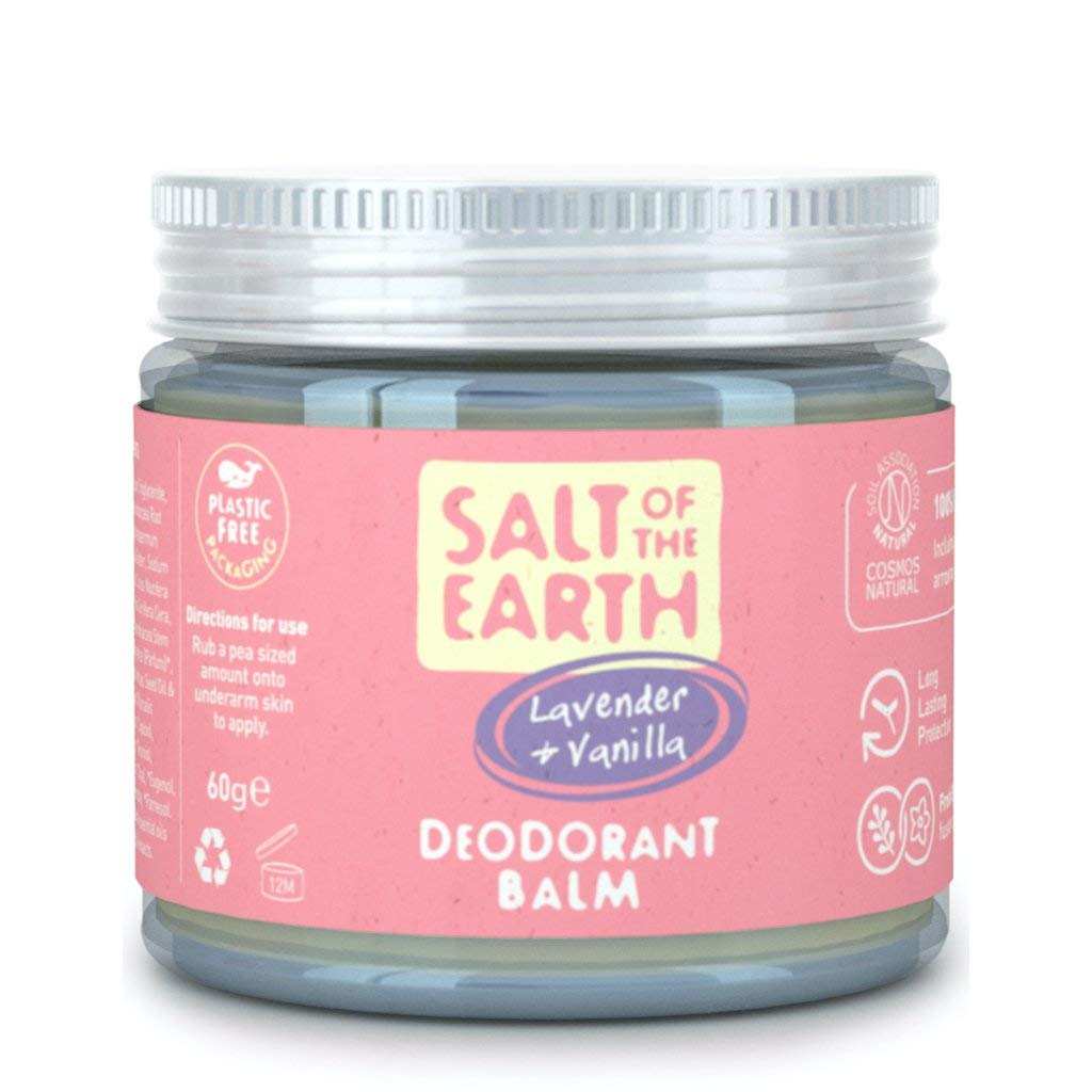 Natural Vegan Deodorant Balm; Long Lasting Protection, Leaping Bunny Approved, Plastic & Aluminium Free - Lavender & Vanilla - 60g