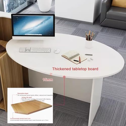 Ele Moderner Schreibtisch Slish Bürotisch für Professas, perfekt für Firmenlobbys und Wartebereiche und funktionales Design