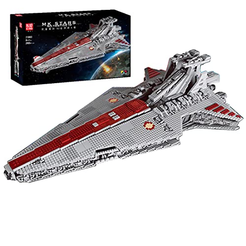 Dr.Bricks MK 21005 Venator-Class Republic Attack Cruiser Bauset, Groß MOC Raumschiff Kompatibel mit Lego Star Wars USC…