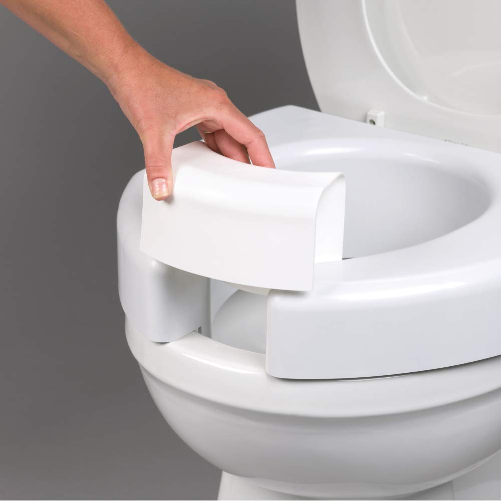 SP Ableware SecureBolt 3Inch Elevated Toilet Seat with Convertible