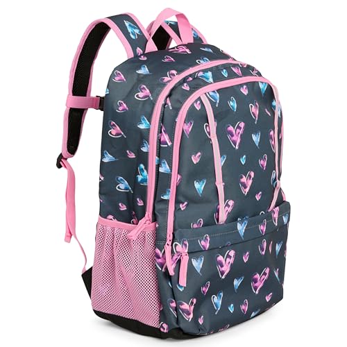 Image of Lands' End Unisex Kids Large ClassMate Lightweight Durable Elementary School Backpack, Hot Pink