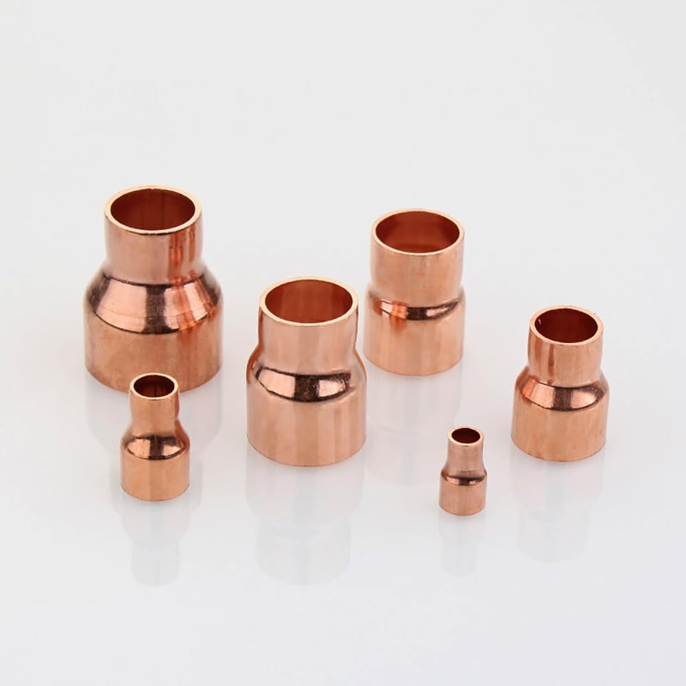 Acoplador Reductor Cobre Soldadura Zócalo 35-12.7mm a 80-42mm (1 Pieza), para Aire Acondicionado & Fontanería(67-35mm)
