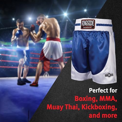 Image of Ringside Pro-Style Boxing Trunks, Satin Shorts for Men and Women, Ideal for Boxing, MMA, Muay Thai