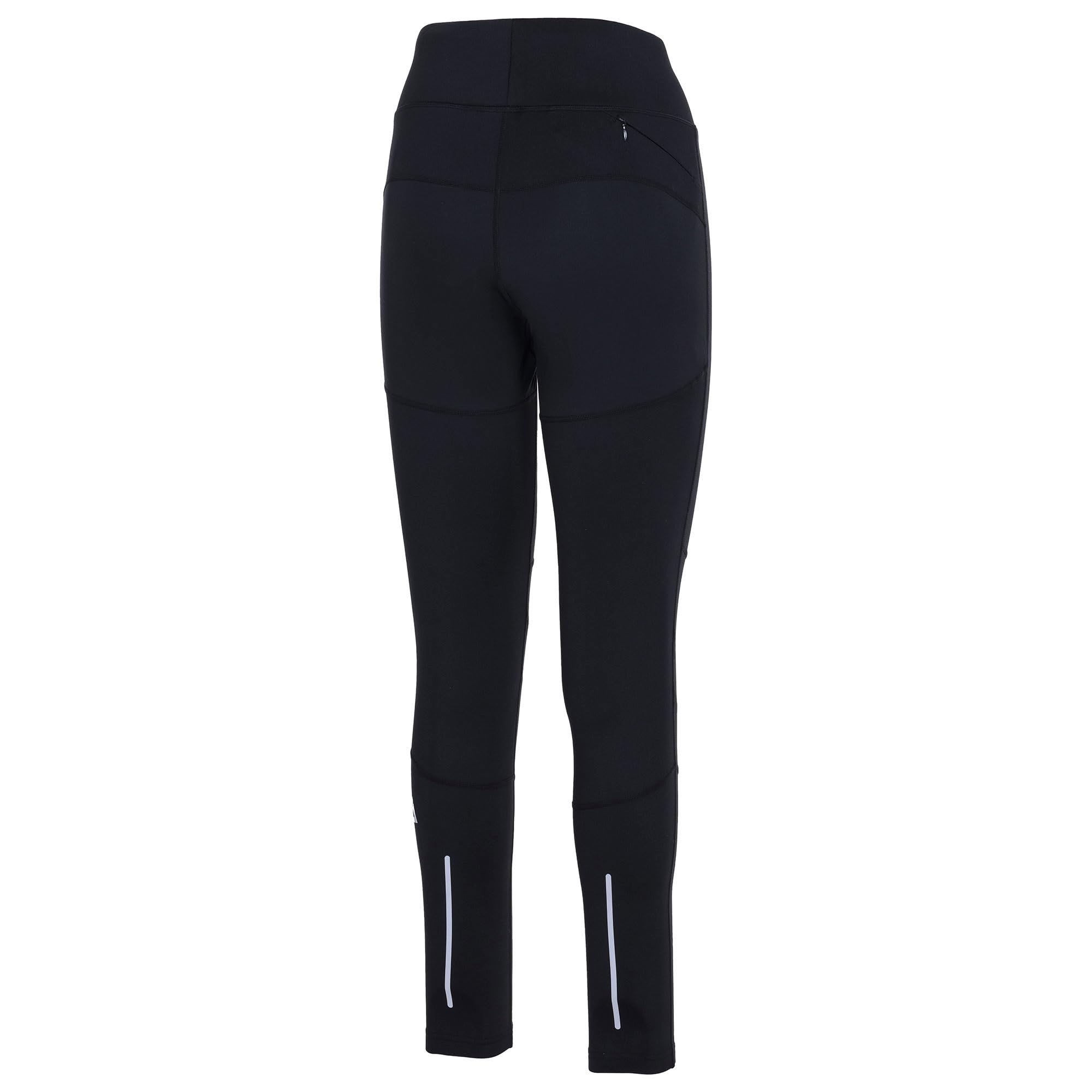 Airtracks Damen Winter Funktions Laufhose Lang Pro Line - Thermo Running Tight - Lauftight - Warm - Atmungsaktiv - Reflektoren