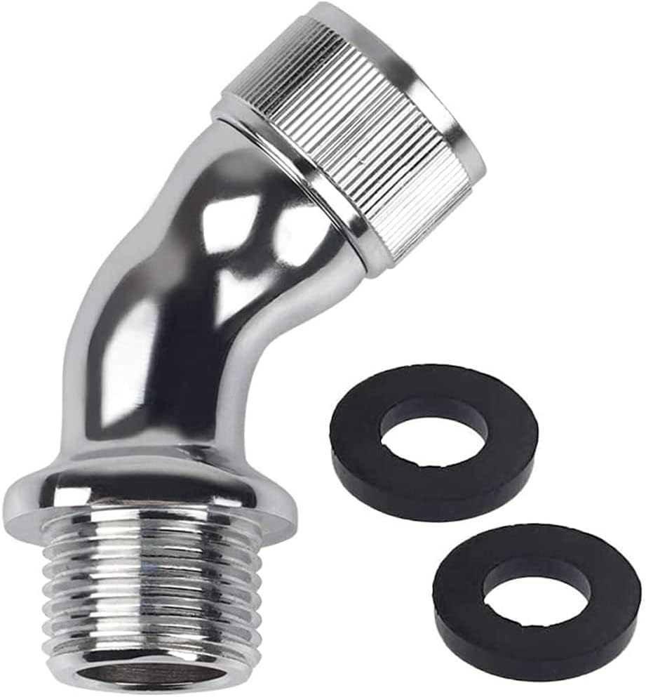 Urtop 45 Degree Elbow Adapter for Shower Head 45°Angle Male to Female
