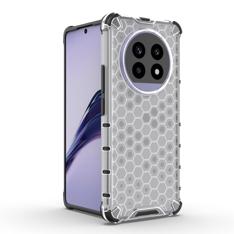 Image of Plastic Bumper Back Case Cover for Realme 13 Pro 5G / Realme 13 Pro Plus 5G (Transparent)