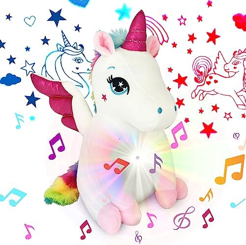 Unicorn Light Up Cutie, Musical Stuffed Animal & Night Light - Pr...