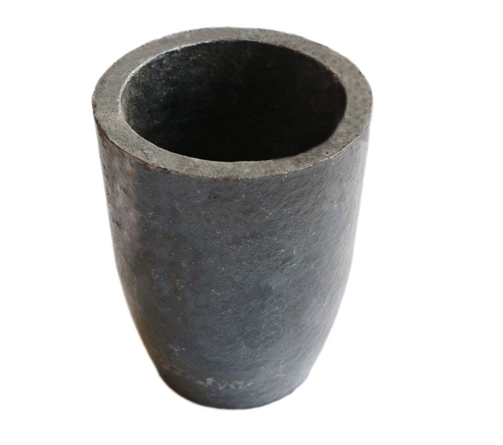 8KG Clay Graphite Crucible Foundry Cup Furnace Torch Melting Casting Refining Gold Silver Copper Brass Aluminum Lead Zinc and Alloys