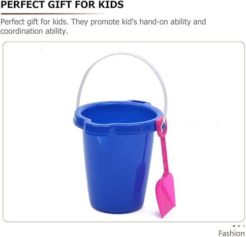 Miniatura 9 de TOYANDONA Cubo de plástico para jardín de infantes, 2 unidades, cubos de arena para playa, para niños y niñas, para diversión al aire libre y