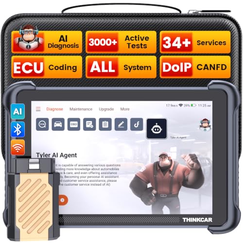 THINKCAR AI+Bidirectional Scan Tool THINKSCAN 689BT Lifetime WiFi...