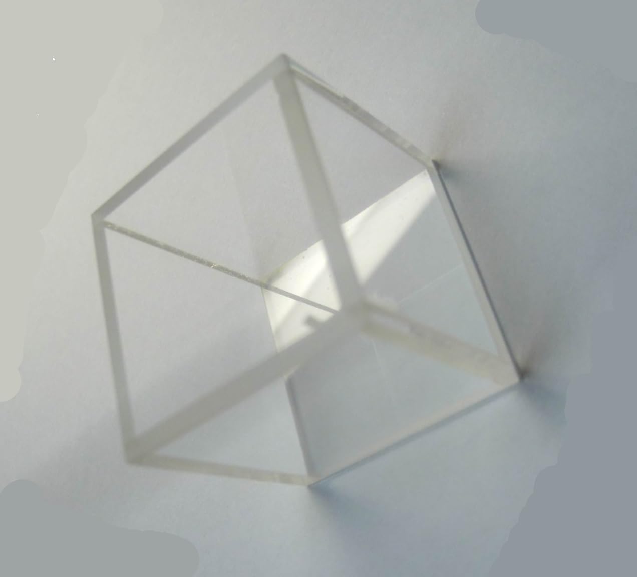 Große Quarz-Fluoreszenzküvette, 5 transparente Fenster, 50 mm Weg, 112,5 ml