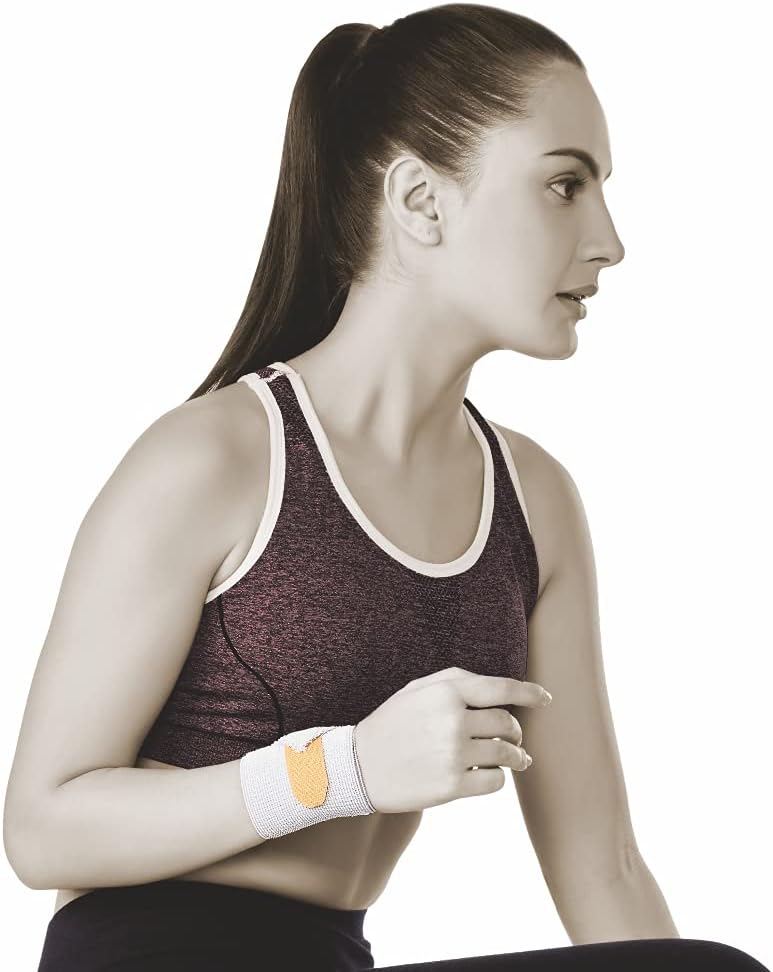Vissco Wrist Binder With Double Lock, Wrist Support for Sports, Badminton, Hockey, Cricket Gym & Workout, Put it for Ganglion Cyst, Sports Injury & Wrist Pain - Small (Grey)
