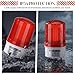 Grinsvalley 6 Pack Industrial LED Rotating Strobe 110v Warning Light Red Strobe Emergency Flashing Signal Silent Visual Siren Light for Factory, Warehouse, Worksite, Workshop