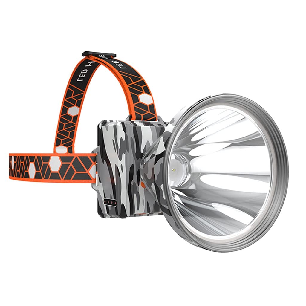 OYYMTE Headlamp Strong Light Rechargeable Head-Mounted Outdoor Flashlight Night Fishing Long Life LED Miner's Lamp Headlamp