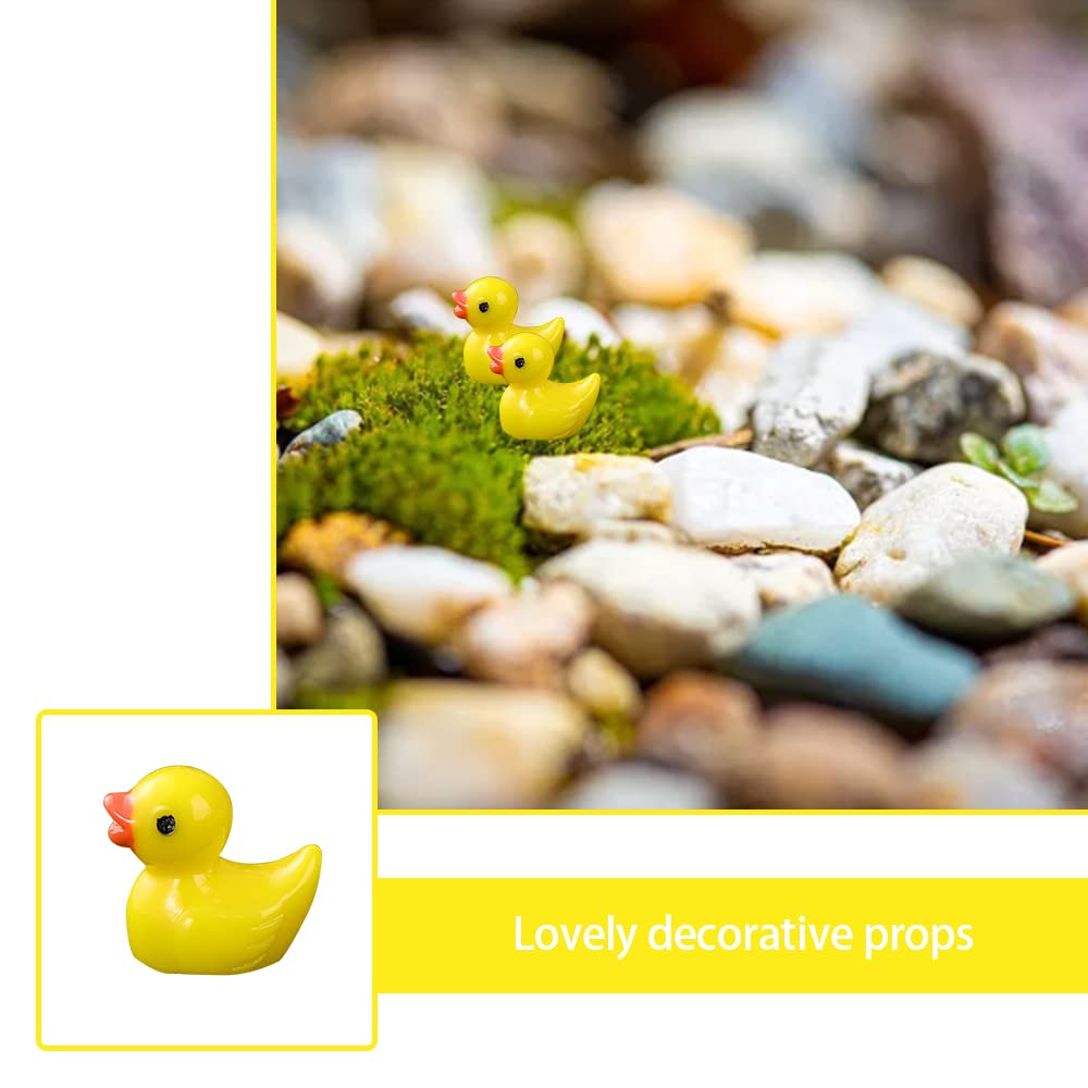 Odoria 1/12 Scale Miniature Ducks - 2 Piece Dollhouse Decor Accessories