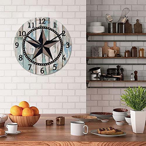 Reloj de Pared Redondo 15 pulgadas de Madera Estilo Antiguo miniatura 4