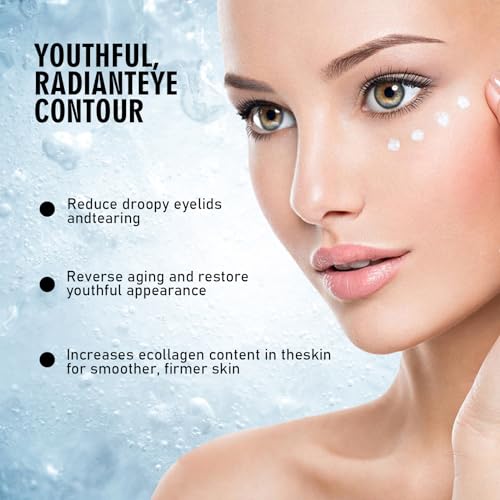Anti Wrinkle Eye Cream,Eye Cream for Dark Circles and Puffy Eyes,Microcurrent Eye Vibrating Cream With Curved Design, High-Frequency Vibration Eye Cream For Lightening Fine Lines 20g - Image 5