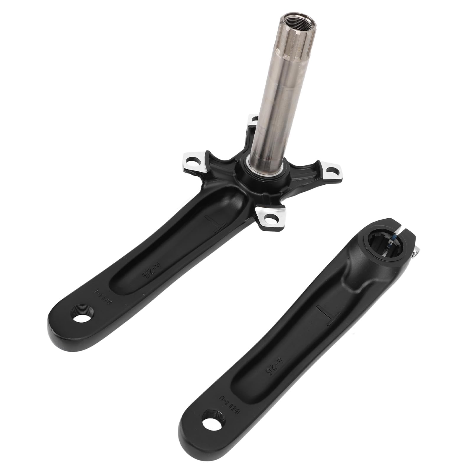 VGEBY Guarnitura per Mountain Bike, Set di Pedivelle in Lega di Alluminio Cavo 170mm 104 BCD con Kit Movimento Centrale per Bicicletta da Strada BMX