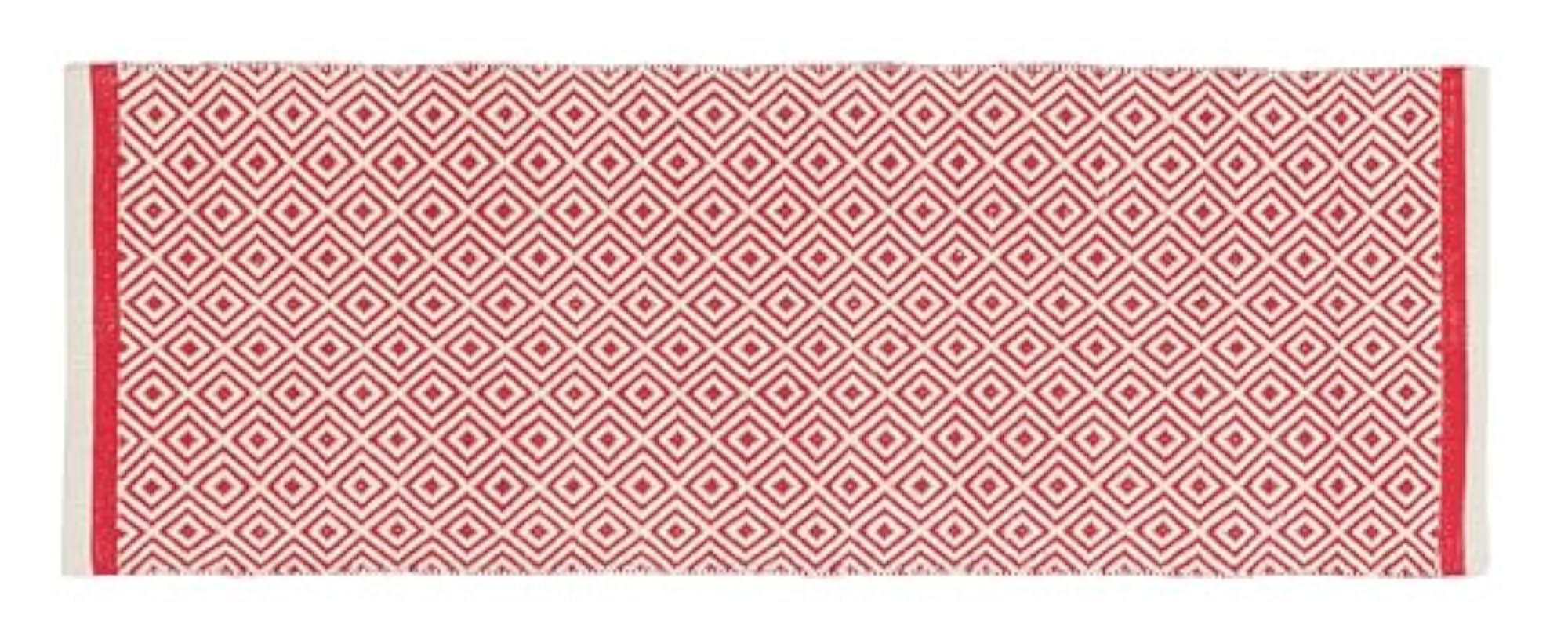2 Pcs 100% Cotton Kitchen Set, Standing Desk Mat and Runner Rug