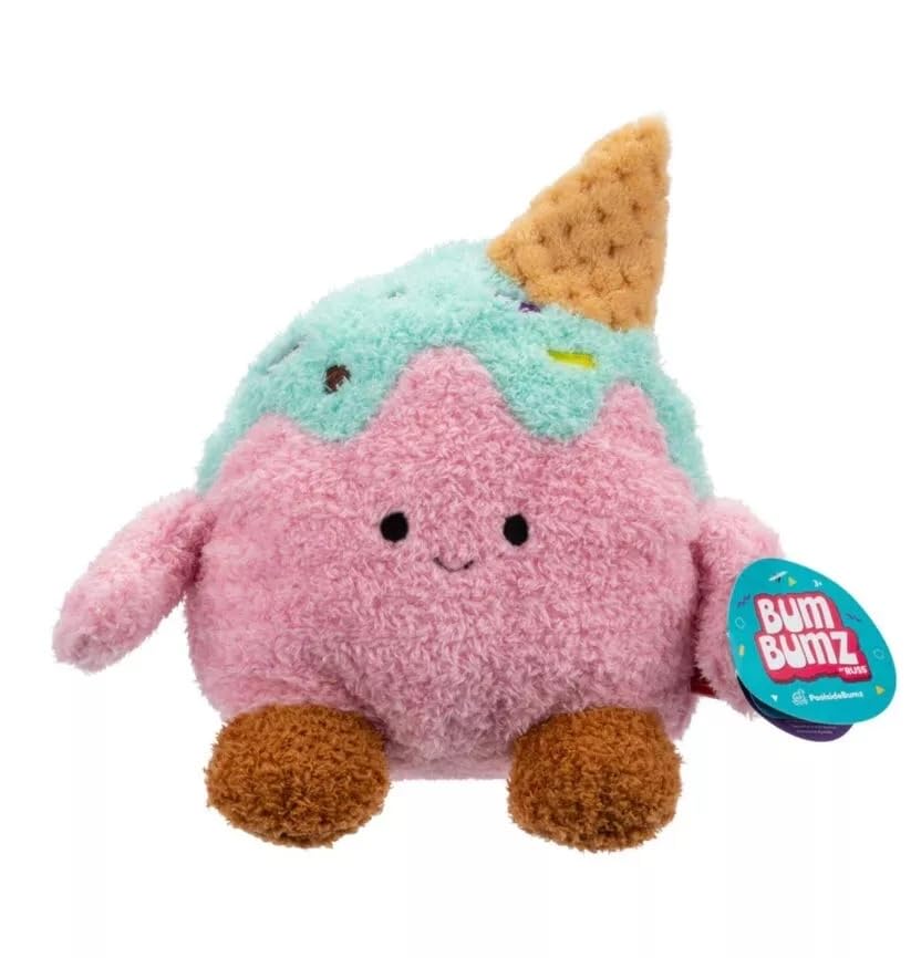 BumBumz PoolsideBumz 7.5 inch Isabella the Ice Cream, Plush Soft Toy, Collectible Soft Stuffed Toys, Gift for Kids, Boys, & Girls