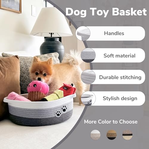 Hichen HICRB-DOG-3PINGREYHICHEN Small Dog Toy Basket thumb #1