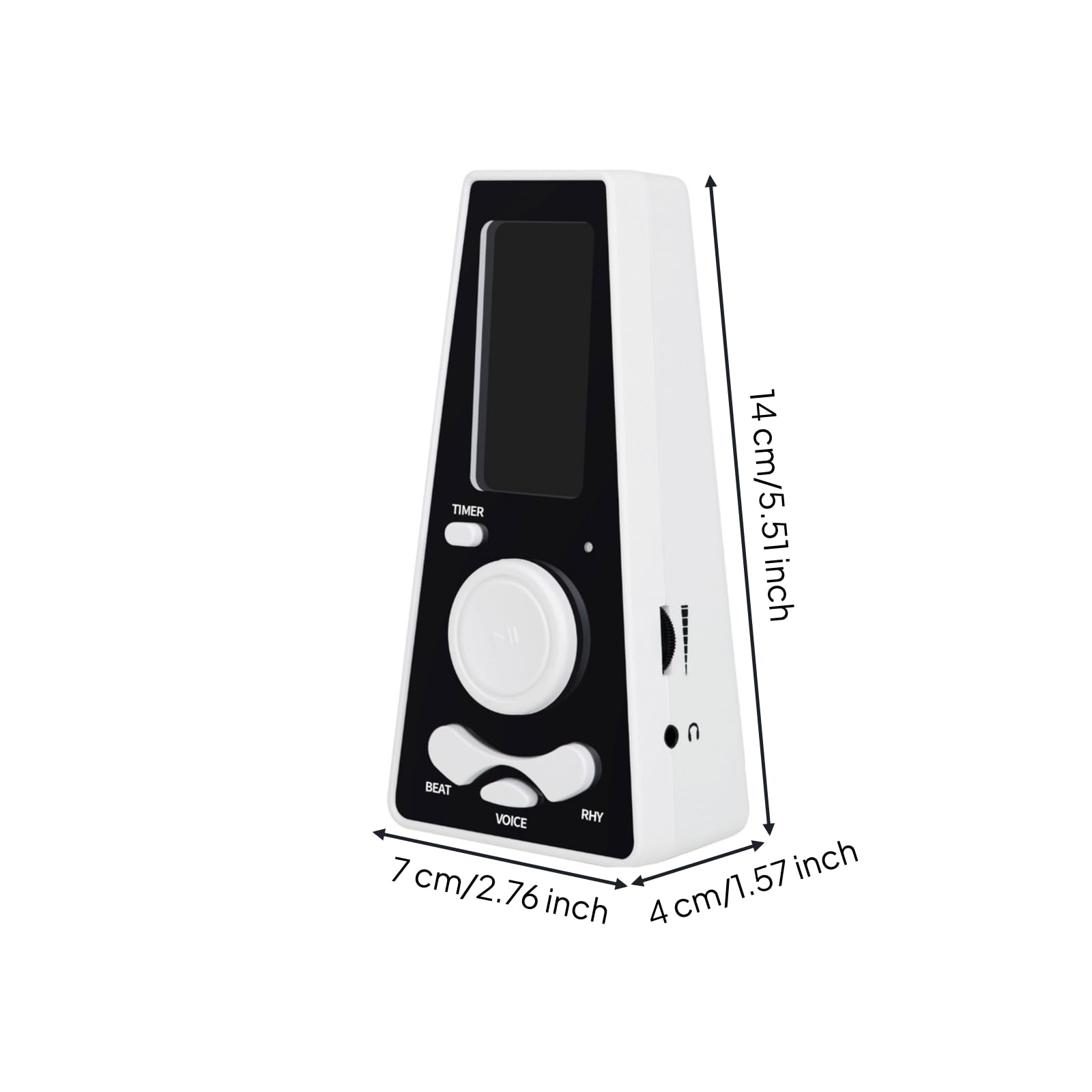 Metronomo Digitale con Cavo USB Portatile Metronomo Elettronico Leggero Strumento per Casa, Nero