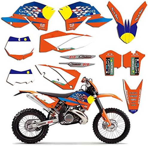 MXP graphics dirt bike EXC decal Graphic kit Compatible with KTM 450 250 125 200 300 350 525 sxf sx 2007-2010 and exc xcf exc-f xcw 2008 2009 2020 2011 (0883)