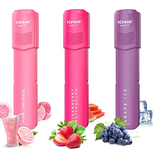Pod Desechable VAPORVERSE Vaper Sin Nicotina Sabor a Fruta Cigarrillo Electrónico Desechable 600 Caladas Pod Vape Vapear Con Eliquid (Limón Rosa+Fresa Sandía+Uva Hielo) Cover