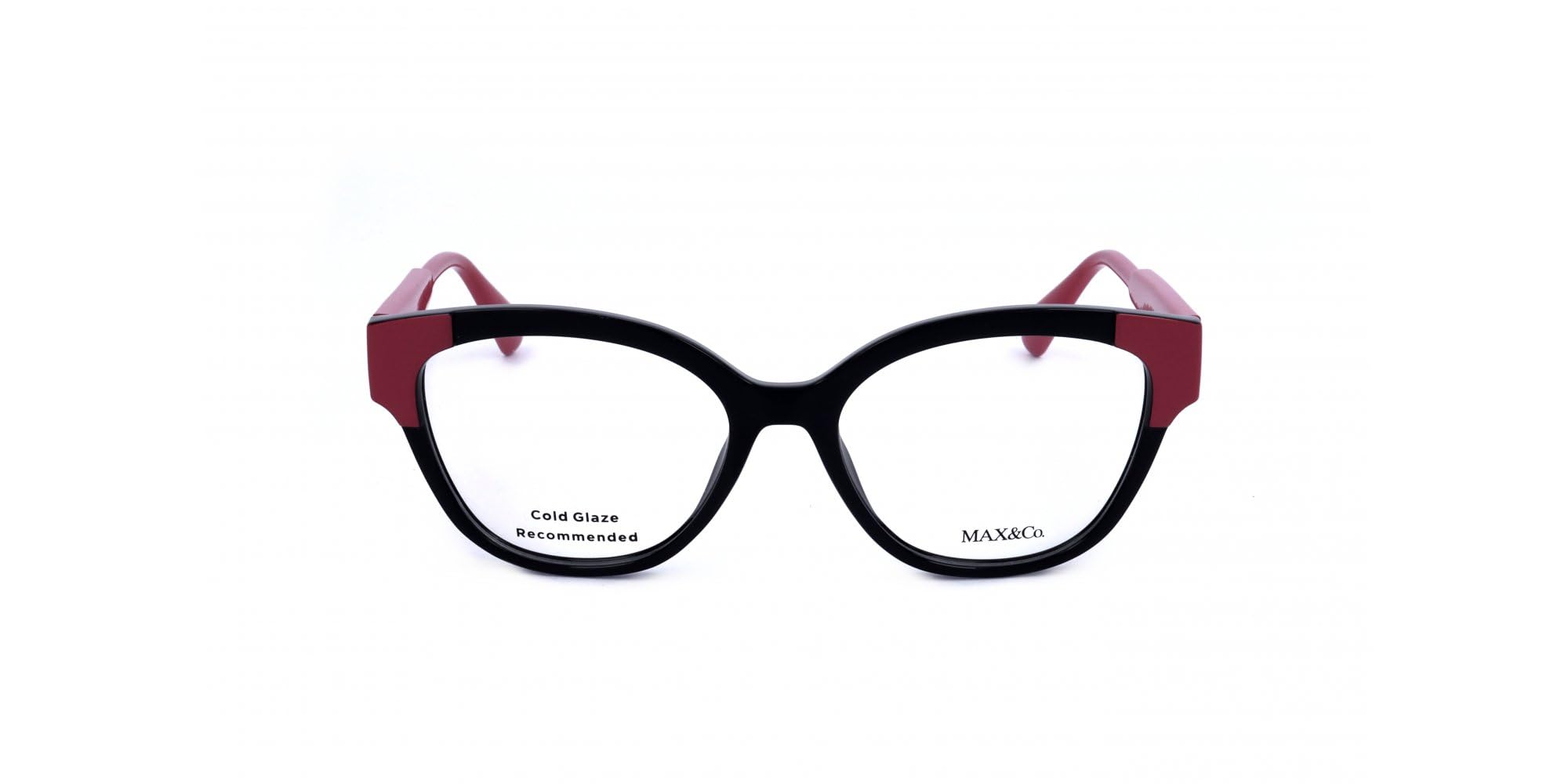 Max&Co. Brille mit Sehstärke für Damen optional mit Sonnenbrillentönung oder Blaulichtfilter, Rund, gefertigt aus Kunststoff (inklusive Brillenetui)