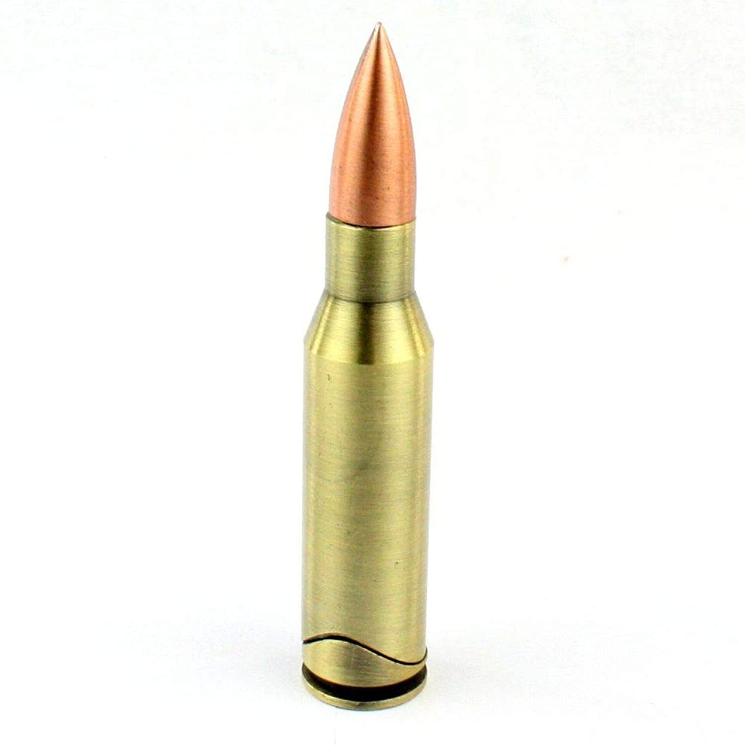 Bullet Shape Refillable Butane Cigarette Lighter (Bronze)