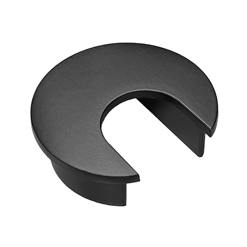 Miniatura 10 de Electriduct Organizador de cable de 2.5 pulgadas con ojales de metal para escritorio, 2.461 in, níquel cepillado (paquete de 3) cepillado