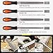 Swpeet 24Pcs Metal File Set with 4 in 1 Way Wood Rasp File and File Wire Brush Kit with Carry Case, Needle Files Flat Files Round Half Round Triangle File for Shaping Metal, Wood