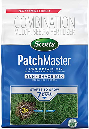Scotts PatchMaster Lawn Repair Mix Sun and Shade Mix - 10 lb, All-in-One Bare Spot Repair, Feeds for Up to 6 Weeks, Fast Growth and Thick Results, Covers Up to 290 sq. ft, 1 Pack - image 1