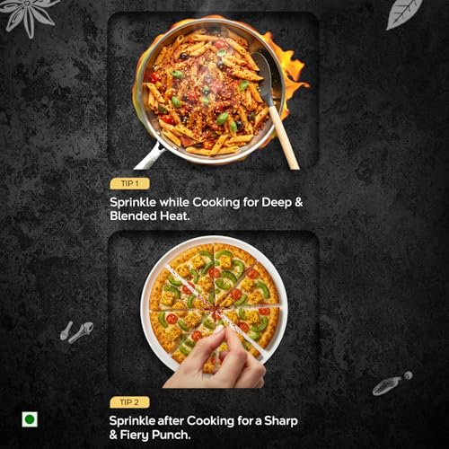 Image of Pushp Chilli Flakes | 500g Pouch | Premium Spicy Seasoning for Pizza, Pasta & Cooking Toppings (Pack of 1)