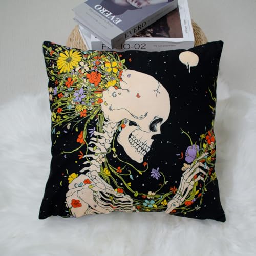 DILOXNSU Skeleton Cushion Covers 18 x 18 inch - Image 2