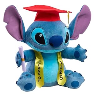 Justplaydisneystitchclassof2025graduation13inchlargeplushstitchstuffedanimalbluealienkidstoysforages2up Urban Country Home Decor Just play disney stitch class of 2025 graduation 13 inch large plush stitch stuffed animal blue alien kids toys for ages 2 up urban country home decor