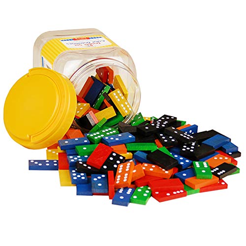 Set de 168 Dominoes Double Six de madera multicolor