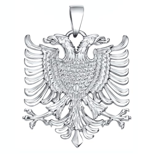 Albanian Eagle Necklace Silver Pendant