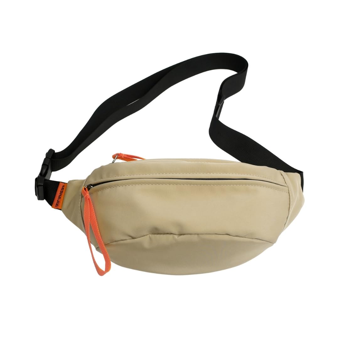 Waist Bag for Men Women | Cross Body Fanny Pack for Hiking, Travel, Camping, Outdoor Sports, Cycling | Money Belt with Adjustable Strap (Sorrell Brown)