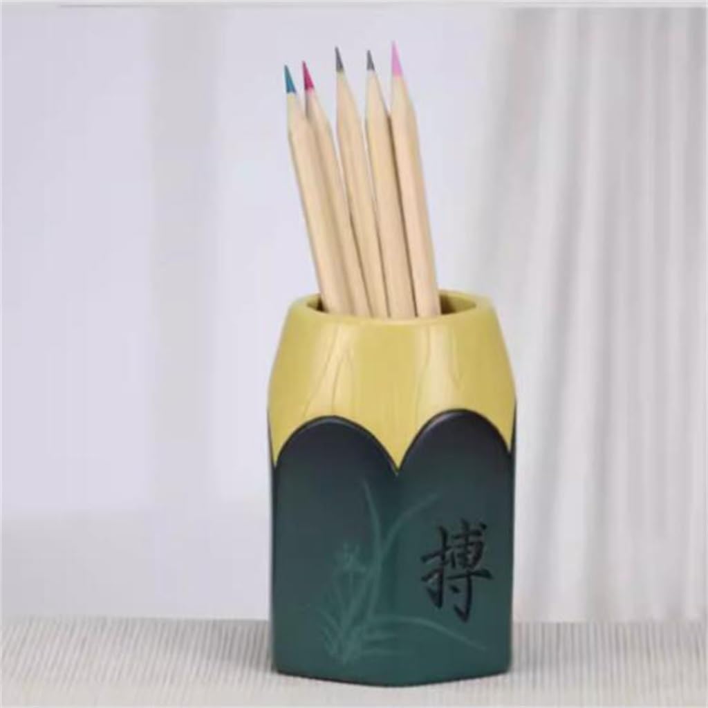 Papelería multifuncional Almacenamiento Decoración Maquillaje Pluma Cubo Titular Regalos de cerámica